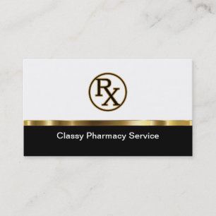 Classy Online Pharmcy Business Cards