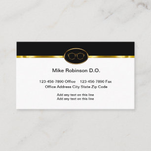 Classy Ophthalmologist Eye Doctor Business Cards