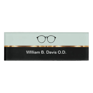 Classy Optometrist Eye Doctor Office Staff Name Tag