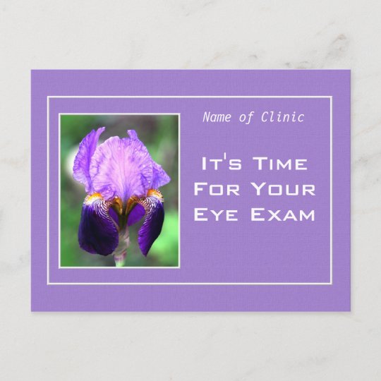 Classy Optometry Eye Exam Appointment Reminder Postcard Zazzle.co.uk