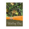 Classy Orange Hunting Camo Wedding RSVP Cards