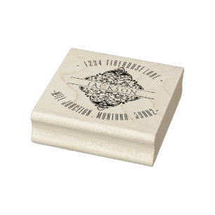 Classy Ornate Circle Return Address Stamp