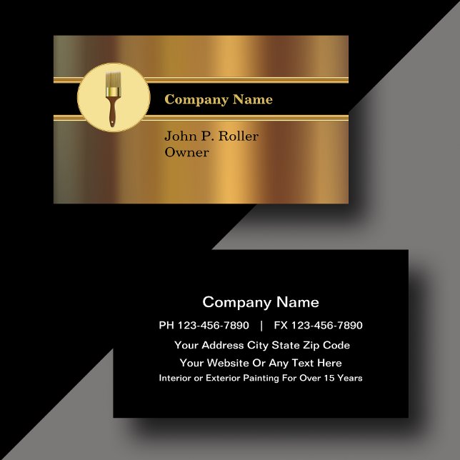 Classy Painter Business Cards (Creator Uploaded)
