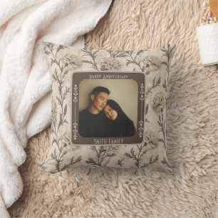 Classy Parents Wedding Anniversary Throw Pillow