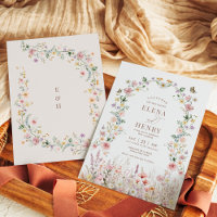 Classy Pastel Wildflower Secret Garden Wedding
