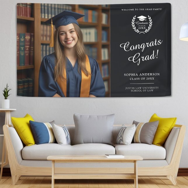Classy Personalised Congratulations Graduate Photo Banner (Creator Uploaded)