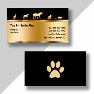 Classy Pet Business Cards