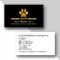 Classy Pet Care Business Cards