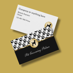 Classy Pet Groomer Business Cards