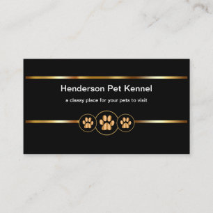 Classy Pet Kennel Business Card