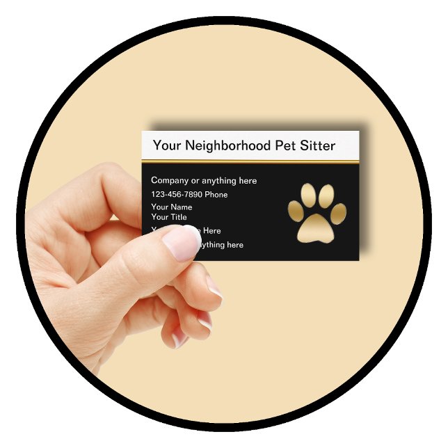 Classy Pet Sitter Business Cards (Creator Uploaded)