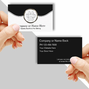 Classy Pet Sitting Business Cards