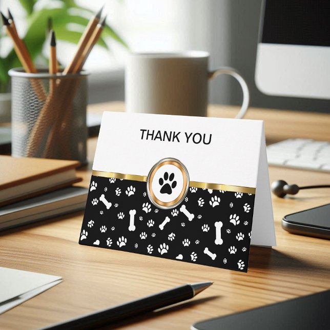 Classy Pet Theme Business Thank You Cards (Creator Uploaded)