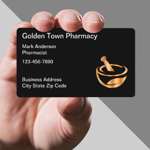 Classy Pharmacy And Pharmacist Business Card
