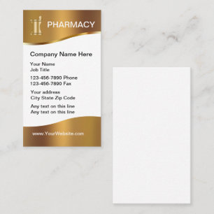 Classy Pharmacy Business Cards Design