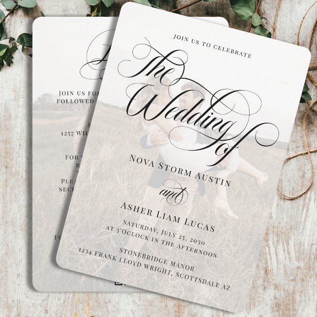 Classy Photo Elegant All In One QR Code Wedding Invitation (Creator Uploaded)