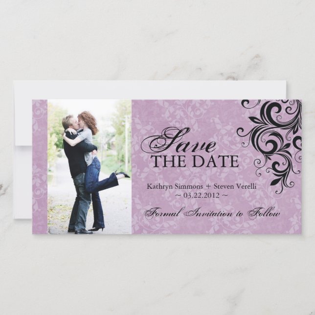 Classy Photo Save The Date Invitation (Front)