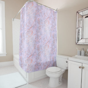 Classy Pink Lavender Marble Shower Curtain