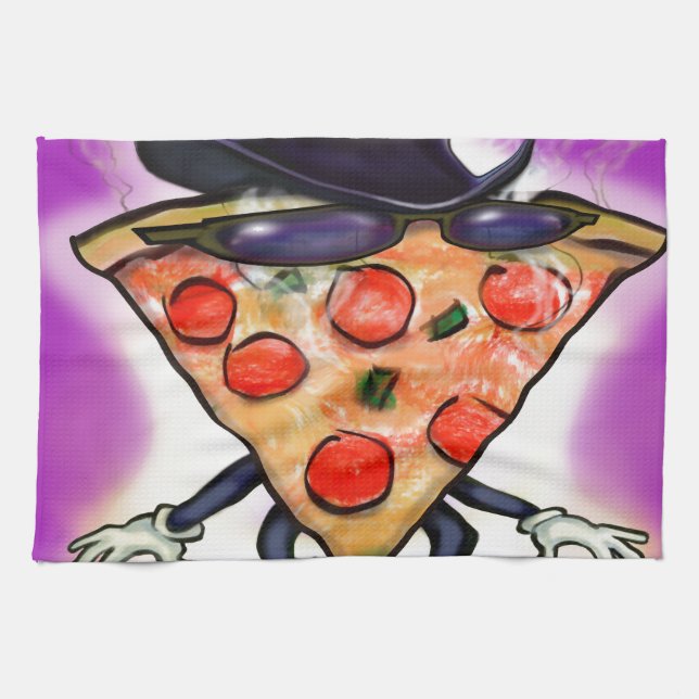 Classy Pizza Tea Towel (Horizontal)