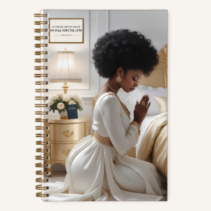 Classy Praying Mother 5.5" x 8.5" Spiral Notebook