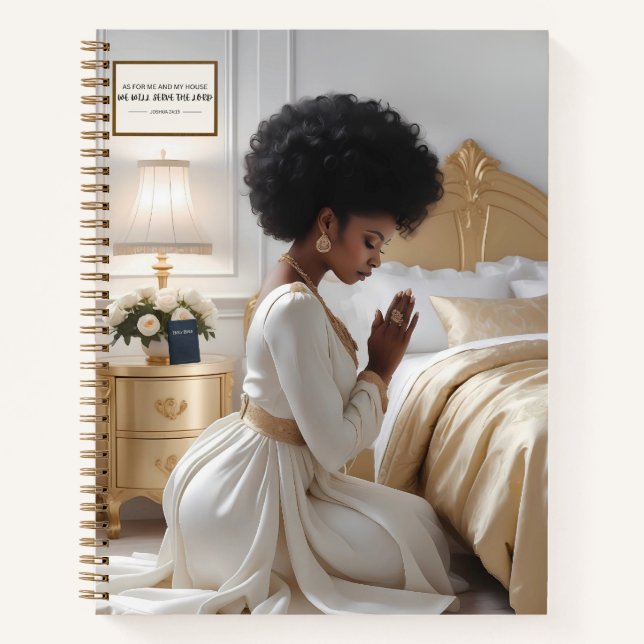 Classy Praying Mother Softcover Notebook (Front)