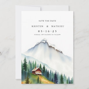 Classy Printable Mountain Save The Date