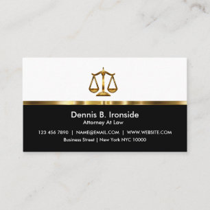 Classy Professional Attorney Business Card