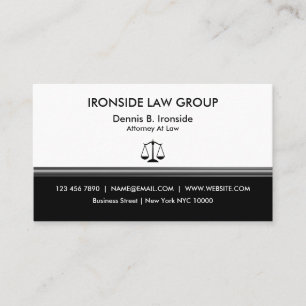 Classy Professional Attorney Business Card
