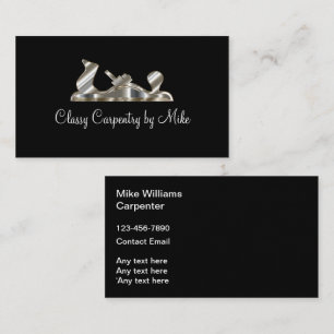 Classy Professional Carpenter Business Card