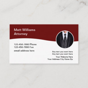 Classy Professional Custom Attorney Business Cards