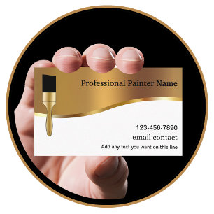 Classy Professional Painter Business Cards