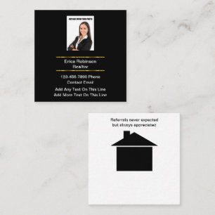 Classy Real Estate Agent Upscale Business Cards