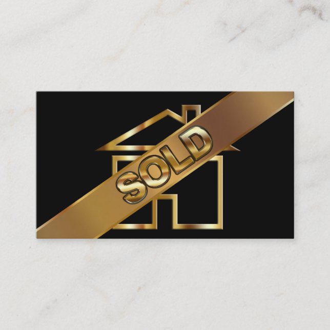 Classy Real Estate Business Cards (Front)