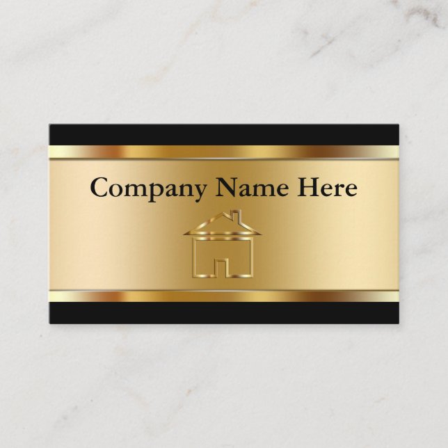 Classy Real Estate Business Cards (Front)