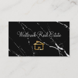 Classy Real Estate House Symbol Design Business Card