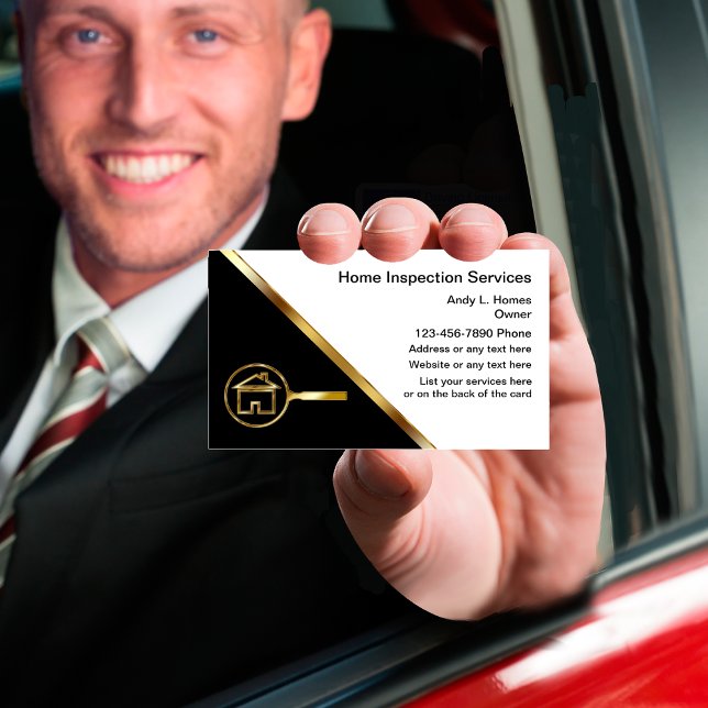 Classy Real Estate Inspector Business Cards (Creator Uploaded)