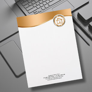 Classy Real Estate Letterhead Stationary