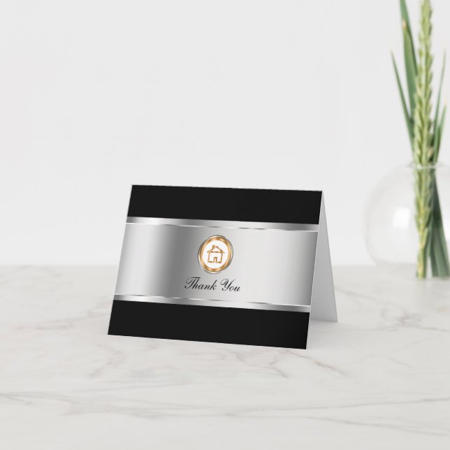 Classy Real Estate Thank You Cards (Front)