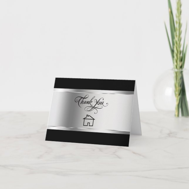 Classy Real Estate Thank You Cards (Front)