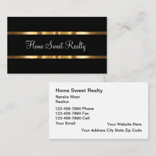 Classy Real Realtor Theme Business Card Template