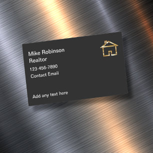 Classy Realtor Home Sales Business Card Magnet
