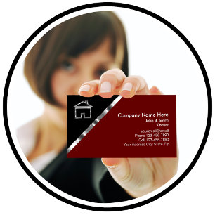Classy Realtor Real Estate Business Cards