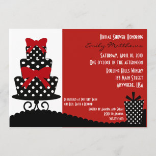 Classy Red & Black Invitation