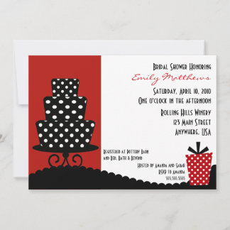 Classy Red & Black Invitation