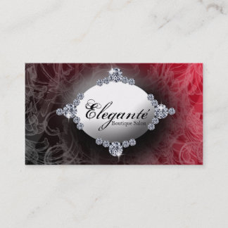 classy red design business card
