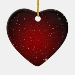 Classy Red with Stars > Heart Ornament