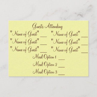 Classy Redneck RSVP Card