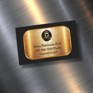 Classy Registered Nurse Business Magnets