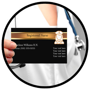 Classy Registered Nurse Medical Business Card