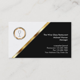Classy Restaurant Business Cards